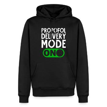 Anesthésiste Anesthésiologie - Sweat à capuche Premium bio Homme - noir - Devant - Nico (187cm)