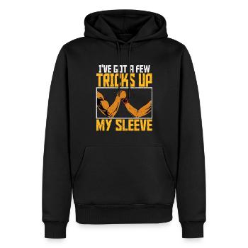 Arm wrestling arm wrestler - Men’s Premium Organic Hoodie - black - Front - Nico (187cm)