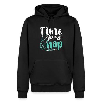 Anesthésiste Anesthésiologie - Sweat à capuche Premium bio Homme - noir - Devant - Nico (187cm)