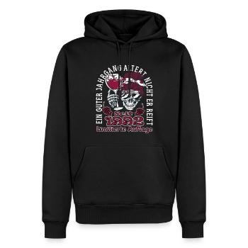 31. Geburtstag 1992 31er Guter Jahrgang - Männer Premium Bio Hoodie - Schwarz - Vorne - Nico (187cm)