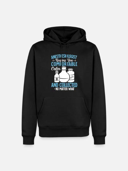 Anesthesiology - Men’s Premium Organic Hoodie - black