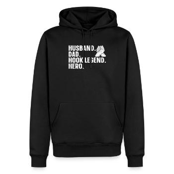 Armdrücken Armdrücker - Männer Premium Bio Hoodie - Schwarz - Vorne - Nico (187cm)