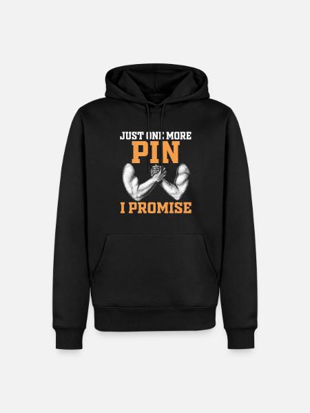 Arm wrestling arm wrestler - Men’s Premium Organic Hoodie - black