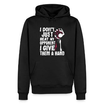 Arm wrestling arm wrestler - Men’s Premium Organic Hoodie - black - Front - Nico (187cm)