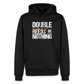 Bassoon bassoonist - Men’s Premium Organic Hoodie - black - Front - Nico (187cm)