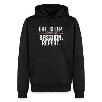 Fagottist - Männer Premium Bio Hoodie - Schwarz - Vorne - Nico (187cm)