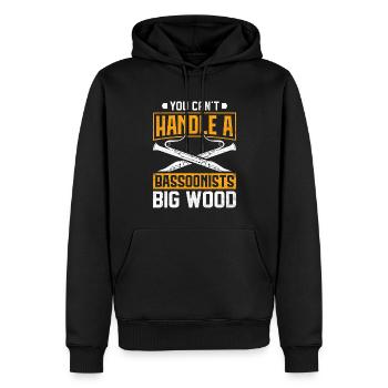 Fagott - Männer Premium Bio Hoodie - Schwarz - Vorne - Nico (187cm)