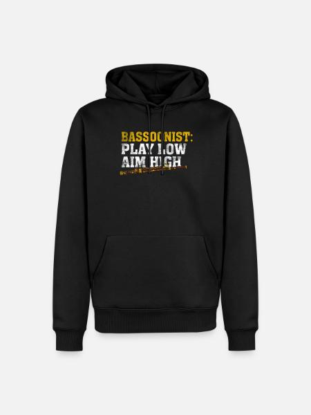 Fagott - Männer Premium Bio Hoodie - Schwarz