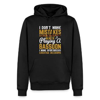 Fagottist - Männer Premium Bio Hoodie - Schwarz - Vorne - Nico (187cm)