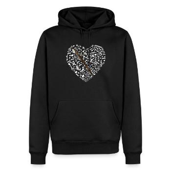 Fagott Fagottist - Männer Premium Bio Hoodie - Schwarz - Vorne - Nico (187cm)