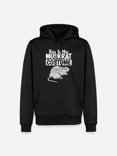 Retro muskrat - Men’s Premium Organic Hoodie - black