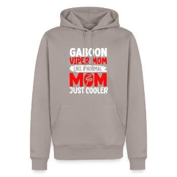 Propriétaires de serpents - Sweat à capuche Premium bio Homme - taupe - Devant - Nico (187cm)