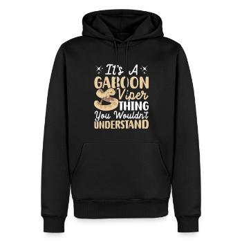 Schlangenbesitzer - Männer Premium Bio Hoodie - Schwarz - Vorne - Nico (187cm)