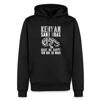 Schlangenbesitzer - Männer Premium Bio Hoodie - Schwarz - Vorne - Nico (187cm)