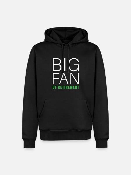 Rentner Rente Fan - Männer Premium Bio Hoodie - Schwarz