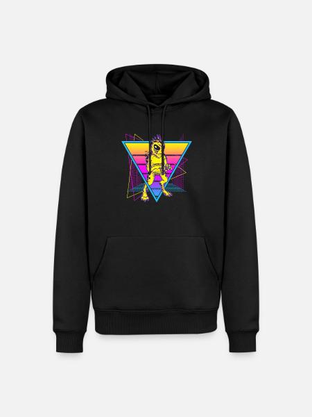 Chupacabra Crypto Cryptozoology Retro - Men’s Premium Organic Hoodie - black