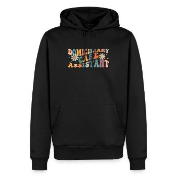 Groovy Home Care Assistant Medical - Men’s Premium Organic Hoodie - black - Front - Nico (187cm)