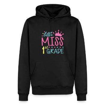 Hello 1st Grade Back To School First Day - Men’s Premium Organic Hoodie - black - Front - Nico (187cm)