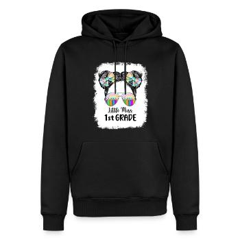 Hello 1st Grade Back To School First Day - Men’s Premium Organic Hoodie - black - Front - Nico (187cm)