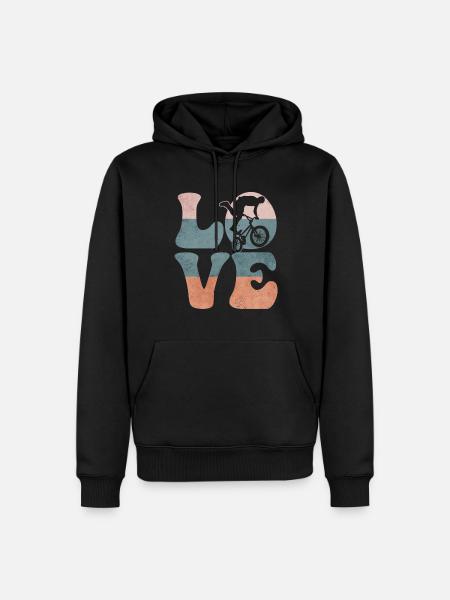 Bmx Bike Biker - Men’s Premium Organic Hoodie - black