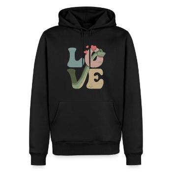 Brachiosaurus dinosaure Dino - Sweat à capuche Premium bio Homme - noir - Devant - Nico (187cm)