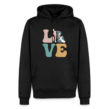 Brasilianisches Jiu Jitsu BJJ Kampfsportarten - Männer Premium Bio Hoodie - Schwarz - Vorne - Nico (187cm)