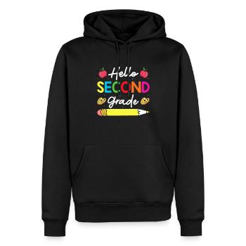 Zweite Klasse Rainbow Girls Jungen Lehrerteam 2. - Männer Premium Bio Hoodie - Schwarz - Vorne - Nico (187cm)