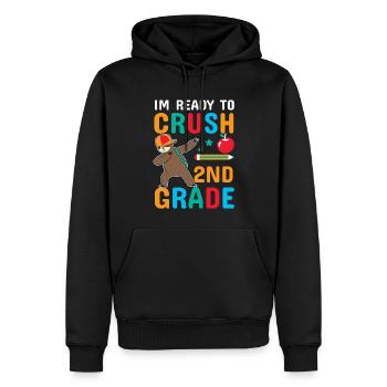 Zweite Klasse Rainbow Girls Jungen Lehrerteam 2. - Männer Premium Bio Hoodie - Schwarz - Vorne - Nico (187cm)