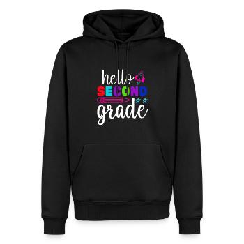 Zweite Klasse Rainbow Girls Jungen Lehrerteam 2. - Männer Premium Bio Hoodie - Schwarz - Vorne - Nico (187cm)