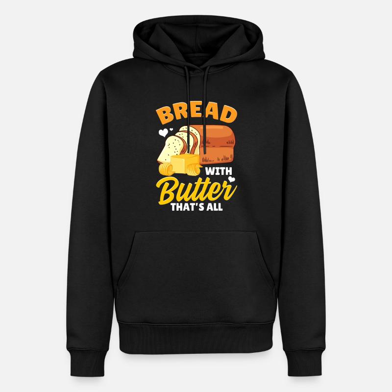 Funny bread baking baker - Men’s Premium Organic Hoodie - black