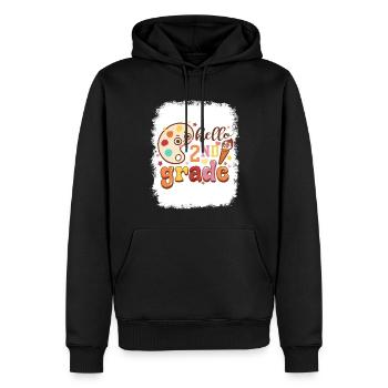Zweite Klasse Rainbow Girls Jungen Lehrerteam 2. - Männer Premium Bio Hoodie - Schwarz - Vorne - Nico (187cm)