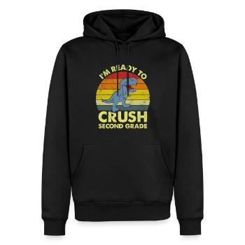 Zweite Klasse Rainbow Girls Jungen Lehrerteam 2. - Männer Premium Bio Hoodie - Schwarz - Vorne - Nico (187cm)