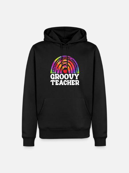 Hippie Peace Love Doctrine - Men’s Premium Organic Hoodie - black