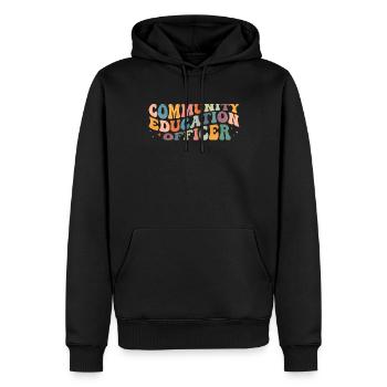 Groovy Community Education Officer Dienstleistunge - Männer Premium Bio Hoodie - Schwarz - Vorne - Nico (187cm)