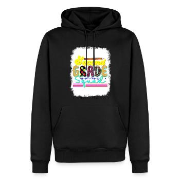 Second Grade Rainbow Girls Boys Teacher Team 2nd - Men’s Premium Organic Hoodie - black - Front - Nico (187cm)
