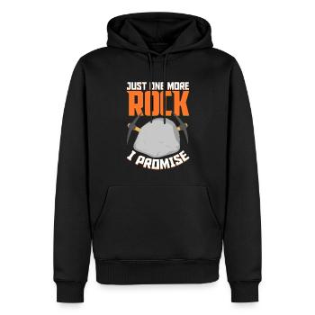Lustige Gesteinsjagd Mineral Geologe - Männer Premium Bio Hoodie - Schwarz - Vorne - Nico (187cm)