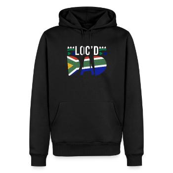 Dreadlocks Rastafari Rasta Afro - Men’s Premium Organic Hoodie - black - Front - Nico (187cm)
