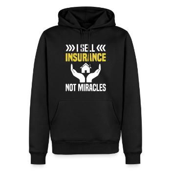 Lustiger Versicherungsmakler - Männer Premium Bio Hoodie - Schwarz - Vorne - Nico (187cm)