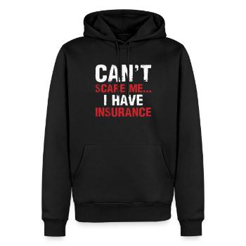 Lustiger Versicherungsmakler - Männer Premium Bio Hoodie - Schwarz - Vorne - Nico (187cm)