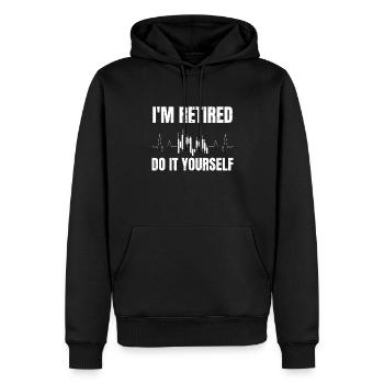 Rentner Rente Im Retired Do It Yourself - Männer Premium Bio Hoodie - Schwarz - Vorne - Nico (187cm)