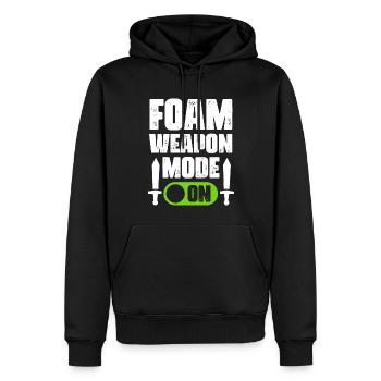 Lustiges Larp Live-Action-Rollenspiel Gamer-Schwer - Männer Premium Bio Hoodie - Schwarz - Vorne - Nico (187cm)