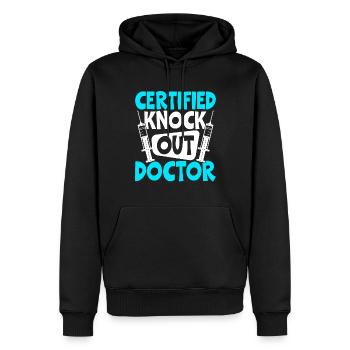 Funny Anesthesiologist Anesthesiology - Men’s Premium Organic Hoodie - black - Front - Nico (187cm)
