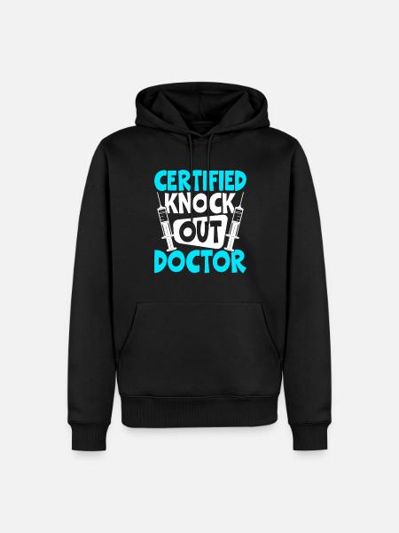 Funny Anesthesiologist Anesthesiology - Men’s Premium Organic Hoodie - black