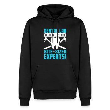 Drôles d’experts pour la technologie de laboratoire dentaire à Bissgrösse - Sweat à capuche Premium bio Homme - noir - Devant - Nico (187cm)
