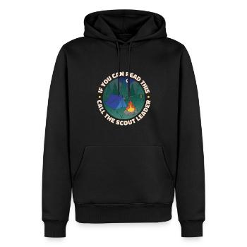Scout Guide - Men’s Premium Organic Hoodie - black - Front - Nico (187cm)