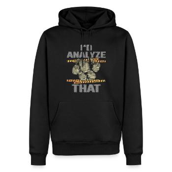 Lustig Forensischer Wissenschaftler Wissenschaft - Männer Premium Bio Hoodie - Schwarz - Vorne - Nico (187cm)