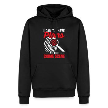 Lustig Forensischer Wissenschaftler Wissenschaft - Männer Premium Bio Hoodie - Schwarz - Vorne - Nico (187cm)