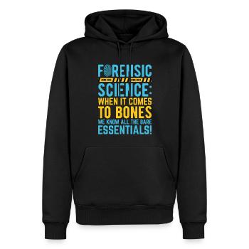 Funny coroner - Men’s Premium Organic Hoodie - black - Front - Nico (187cm)
