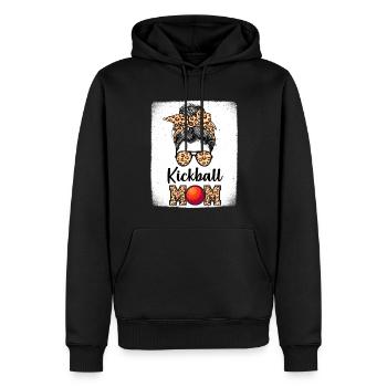 Kickball Spieler Mama - Männer Premium Bio Hoodie - Schwarz - Vorne - Nico (187cm)