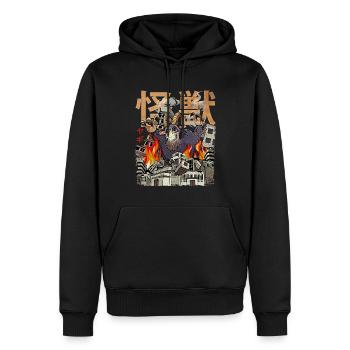 Kaiju Ziege Japanisch Anime Monster Bauernhof Tier - Männer Premium Bio Hoodie - Schwarz - Vorne - Nico (187cm)